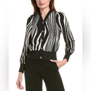 Gracia Cardigan black and white